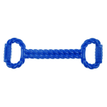 Pet Edge IF 19in TPR Tug with Handles Blu Rope