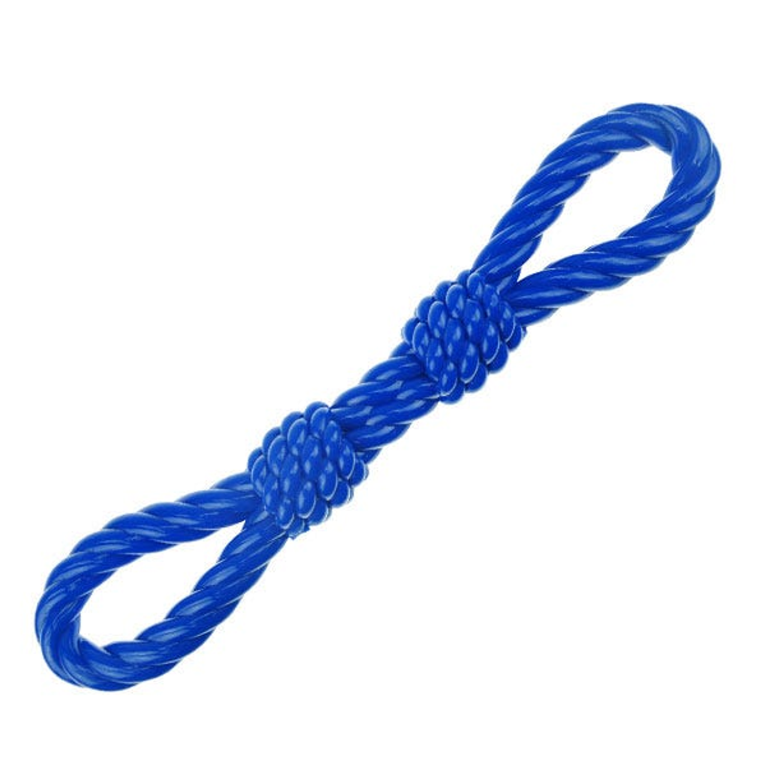 Pet Edge Rope Pet Edge IF TPR Double Fist Tug Blu Rope