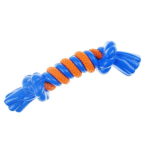 Pet Edge IF TPR/Rope Bone Sm Blu Rope