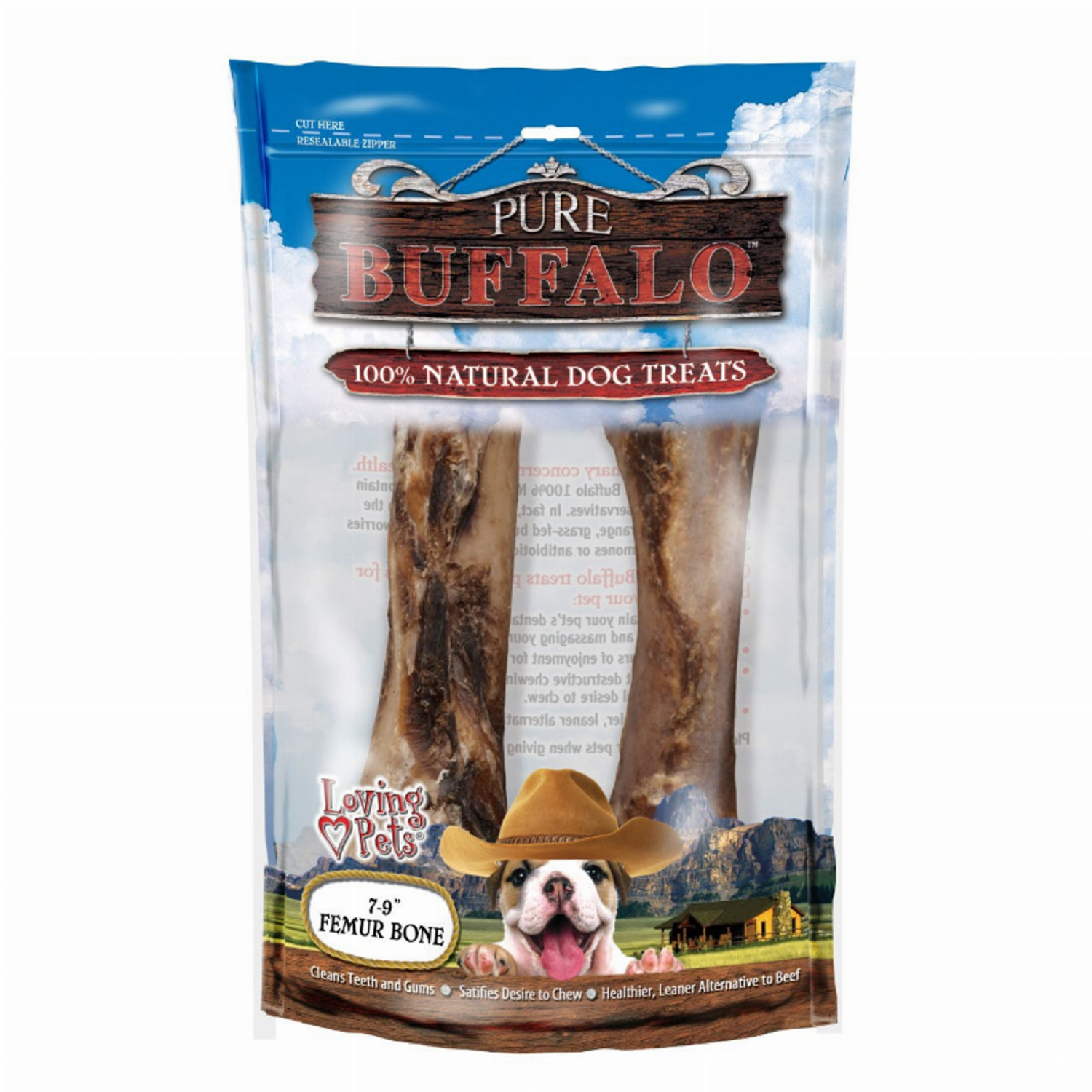 Pet Edge LP 7-9 in Meaty Femur Bone 2 pk Treats
