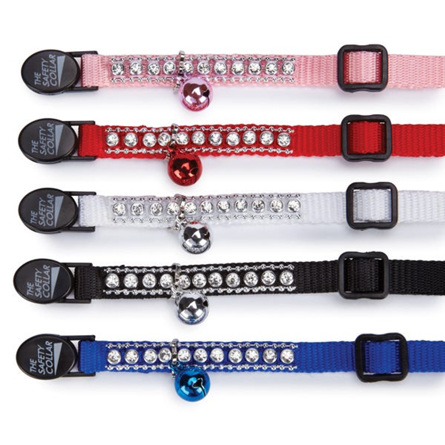 Pet Edge Collars Pet Edge MT Rhinestone Cat Collar Blu Collars