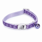 Pet Edge MT TwoTone Pawprint Collar Pur Collars