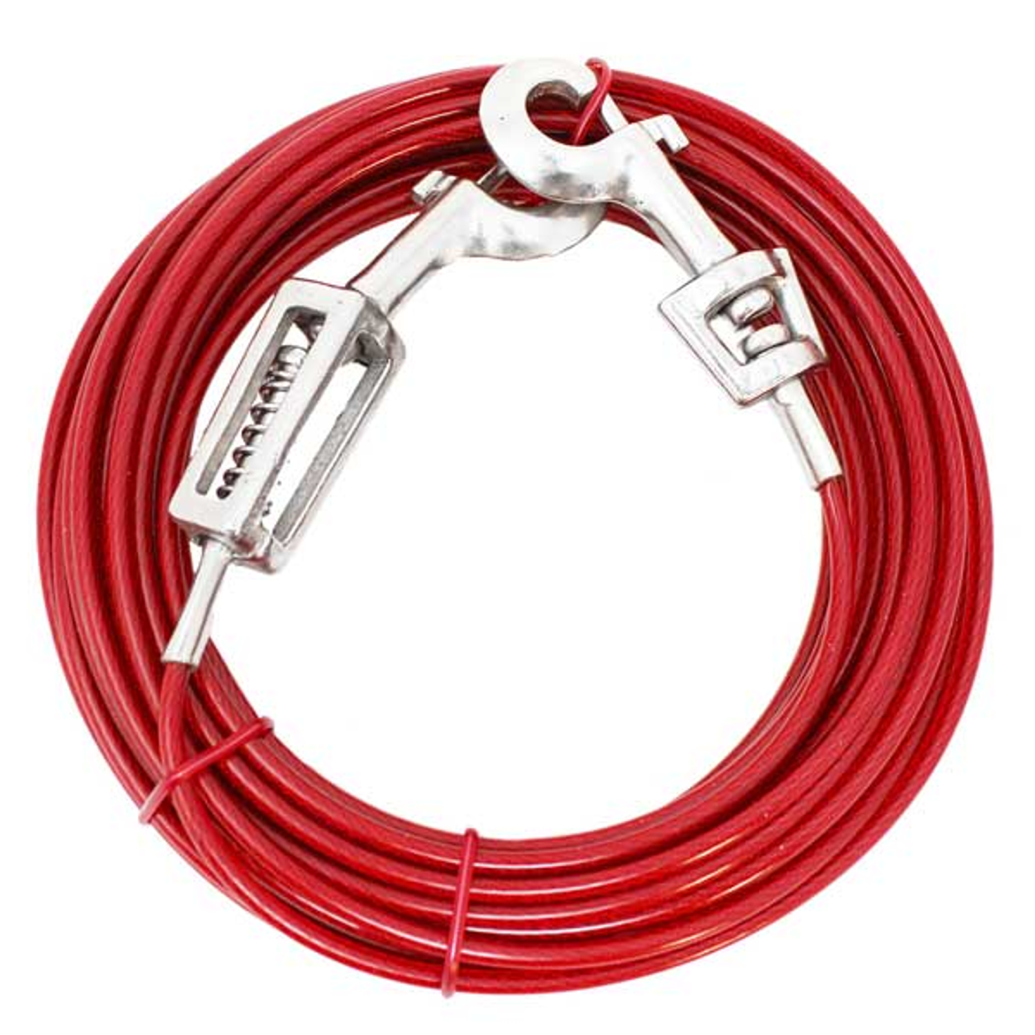 Pet Edge Prestige 40in L Dog Tie-out w Spring Tie-Outs