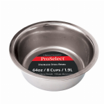 Pet Edge PS Heavy SS Dish Mirror Finish 64oz Dishes