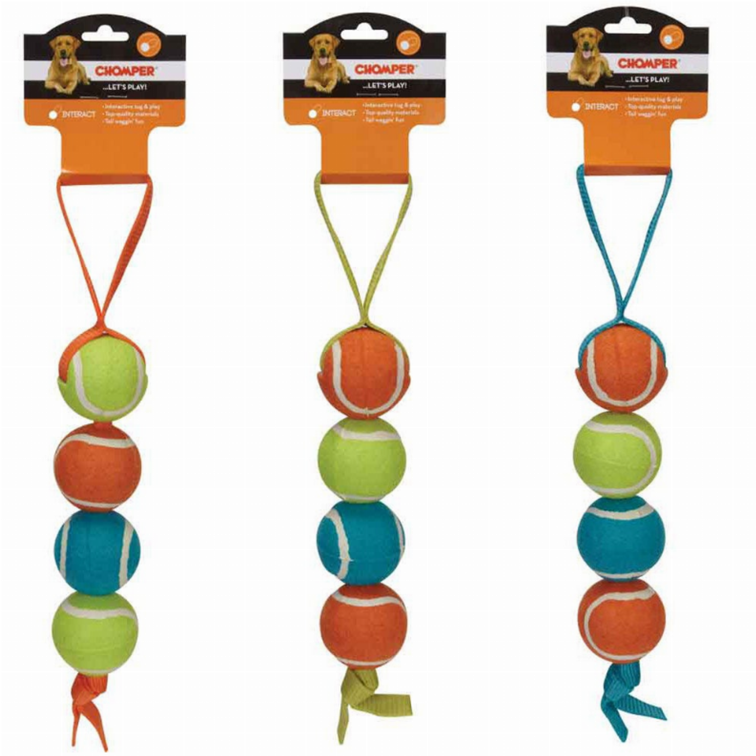 Pet Edge CHP 4 Stacked Tennis Nylon Tug Flying Discs