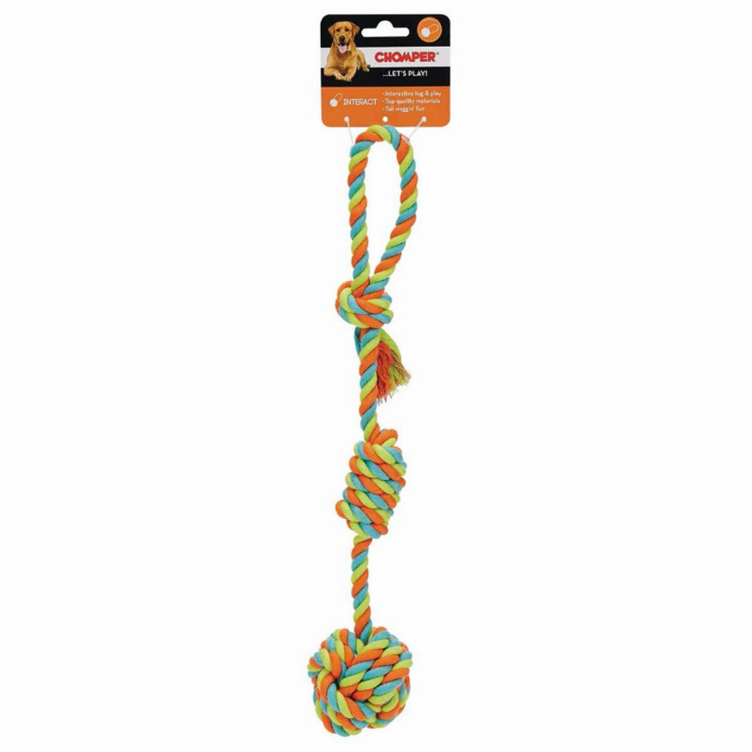Pet Edge CHP Rope Fist Tug Flying Discs