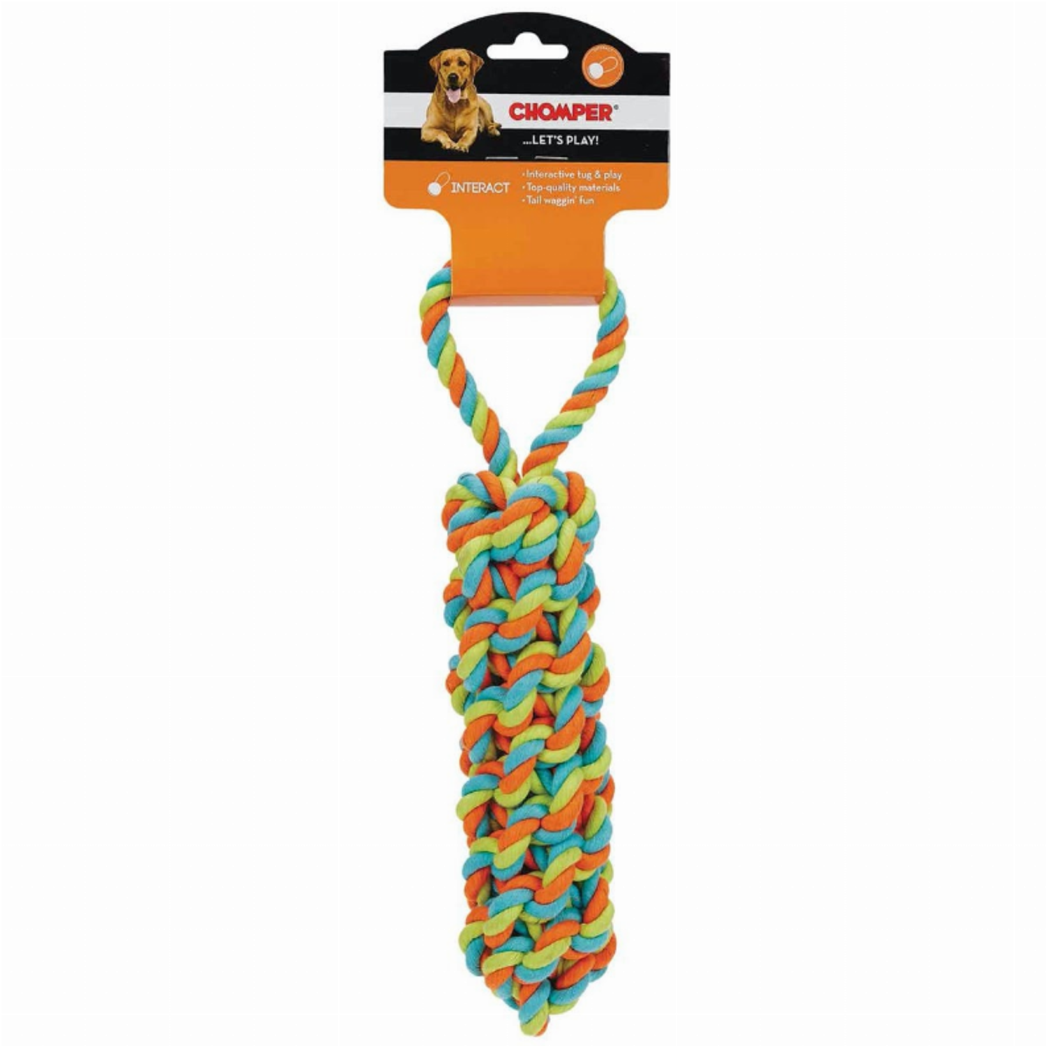 Pet Edge CHP Woven Rope Monkey Fist Tug Rope