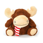 Pet Edge Chuckles Moose Plush Dog Toy Holiday