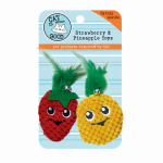 Pet Edge CIG Strawberry & Pineapple Toy 2pk Toys