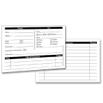 Pet Edge Customer Profile Cards 4x6In 50Pk Business Needs
