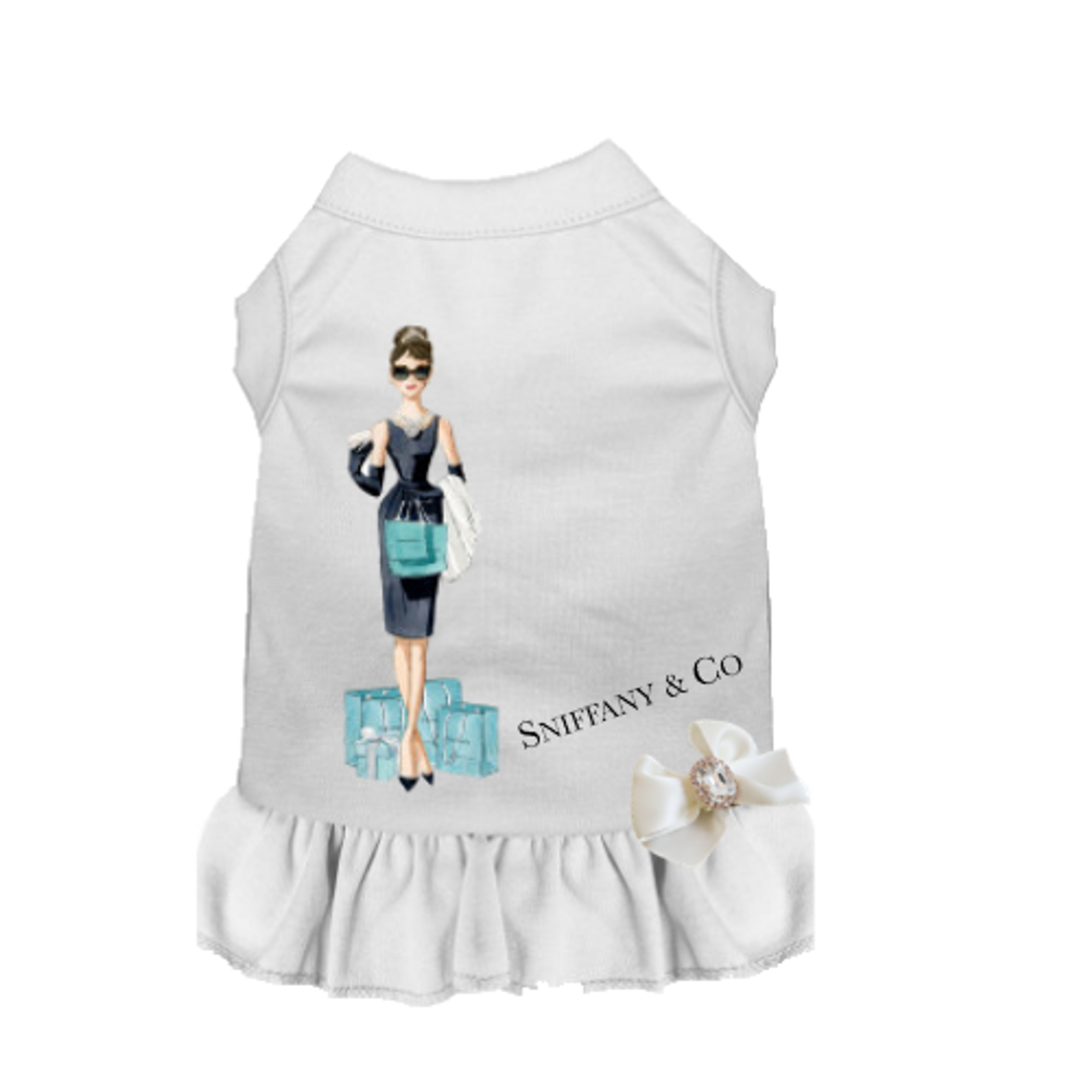 Bark Fifth Avenue My Sniffany Shopping Day Dress Dog Clothes