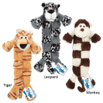 Pet Edge GR Safari Squeaktacular L Leopard Stuffed Plush
