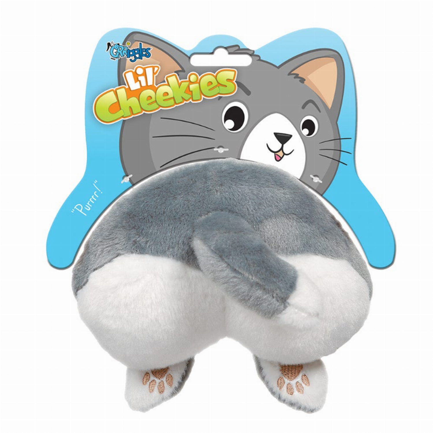 Pet Edge Stuffed Plush Pet Edge Grriggles Lil' Cheekies Cat Stuffed Plush