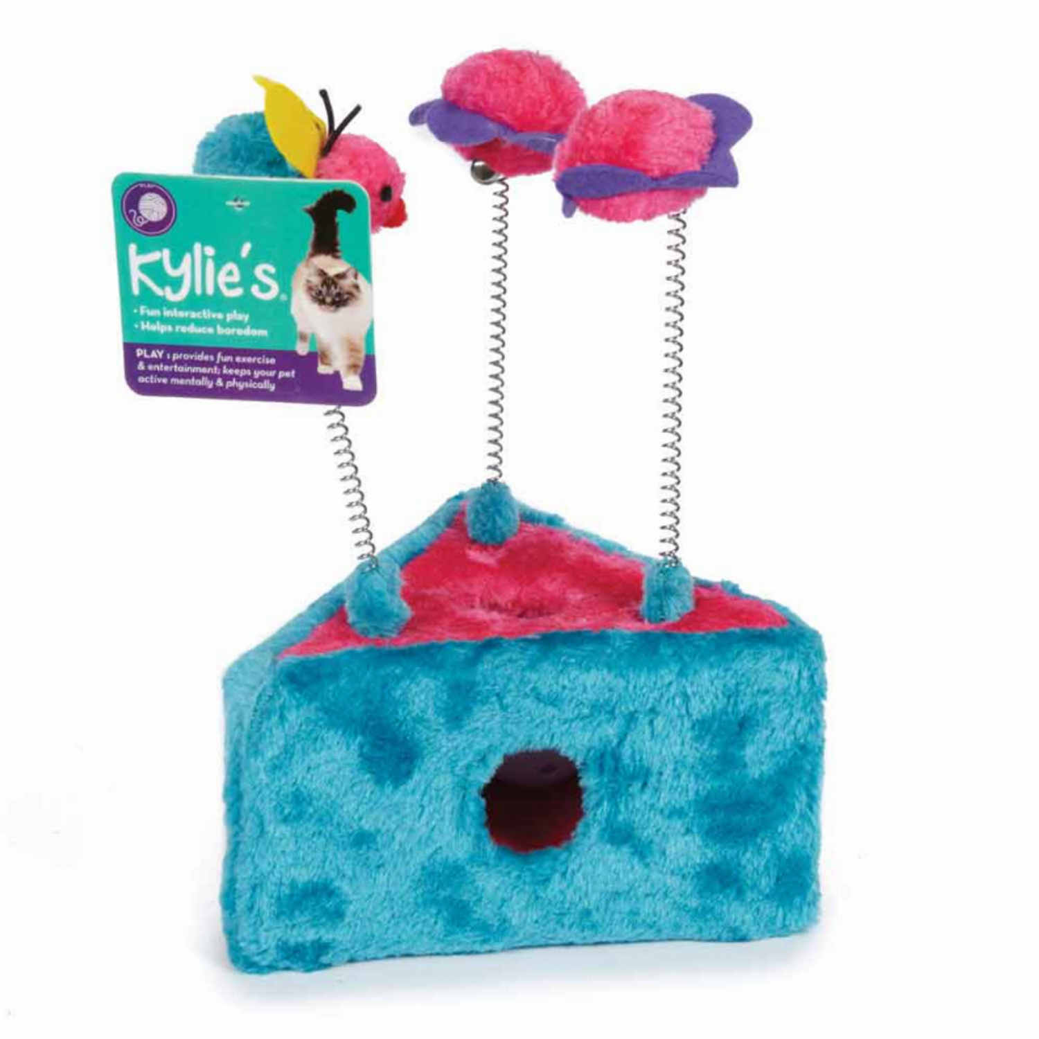 Pet Edge Toys Pet Edge KB Triangle Flowers and Bee Scratcher Toys