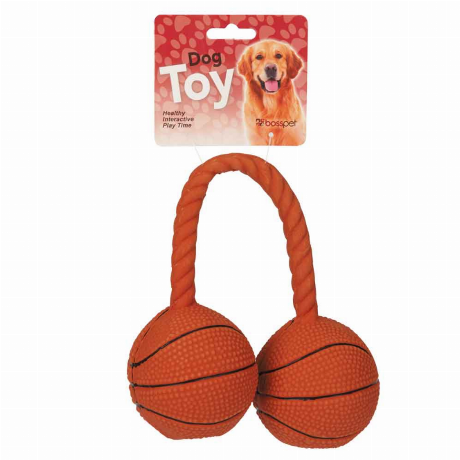 Pet Edge Latex Twin Basketballs Clip Strip