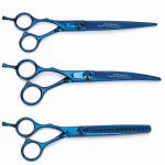Pet Edge MGT 5200 Blu Ti Lefty 3Pc Shear Kit Shears