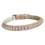 Bark Fifth Avenue Pretty in Pink Pearl and Rhinestone Collar Dog Collars