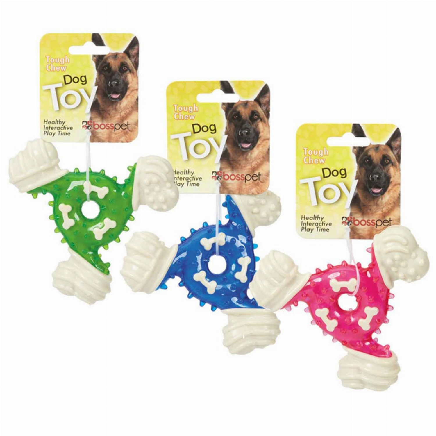 Pet Edge Mighty Triangle Dog Toy Tpr Rope