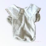 Bark Fifth Avenue Princess Lace Lapel Sweater Dog Clothes