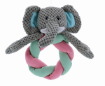 Pet Edge Play 365 Braided Ring Band Eleph S Stuffed Plush