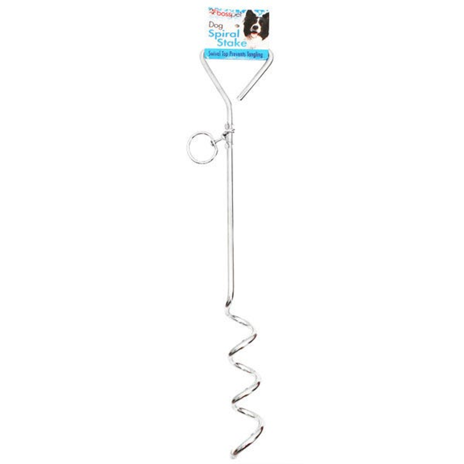Pet Edge Prestige Tie Out Spiral Stake 18in Tie-Outs