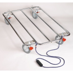 Pet Edge PS Kennel Kart Chrome w/Wheels Cages & Crates