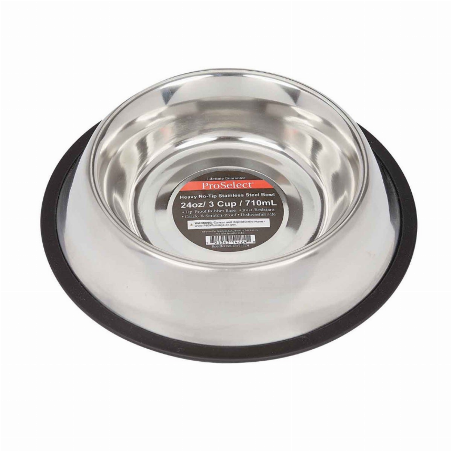 Pet Edge Dishes Pet Edge PS XSuper Hvy NoTip Mirror Bowls 24oz Dishes