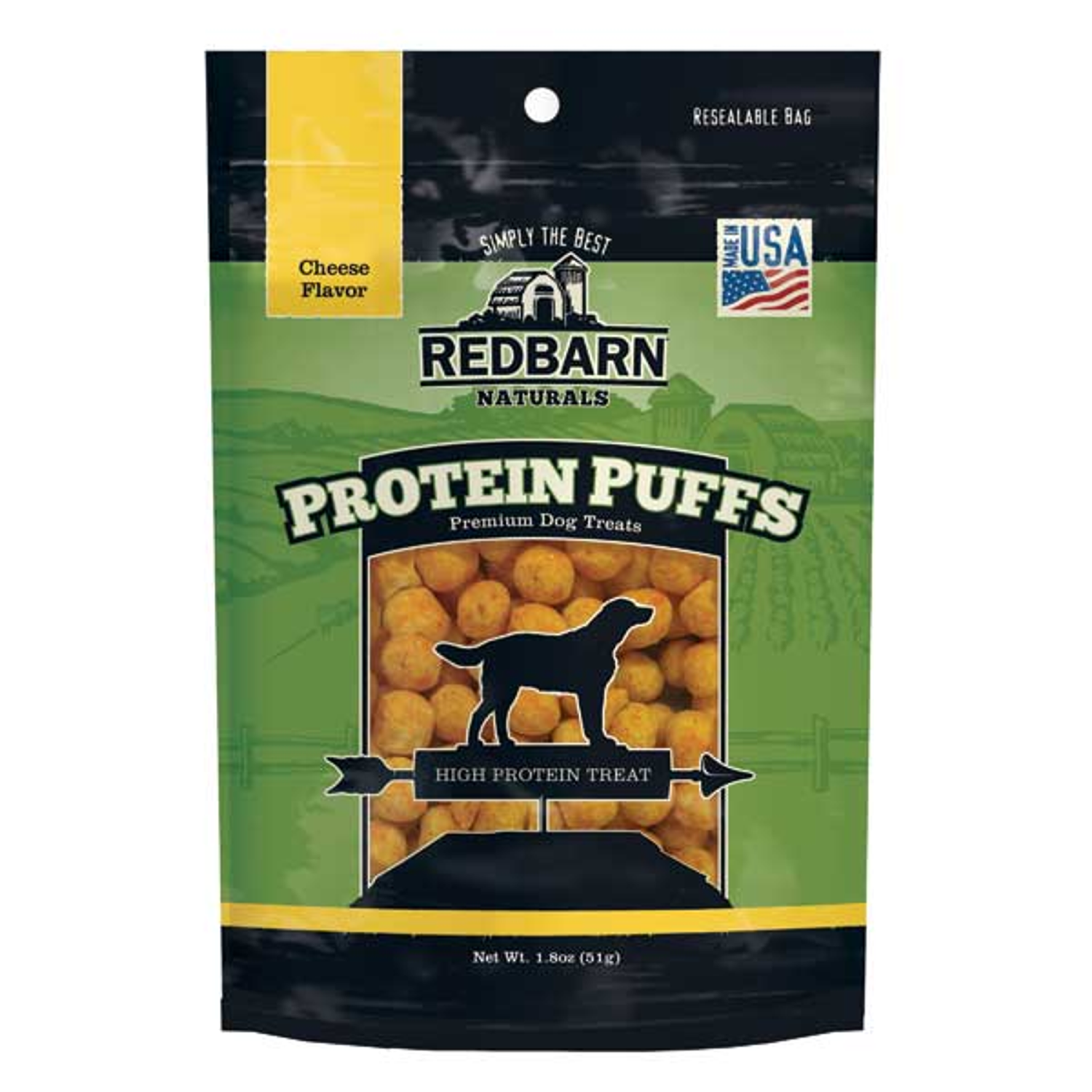 Pet Edge Treats Pet Edge Redbarn Dog Protein Puffs Cheese Treats