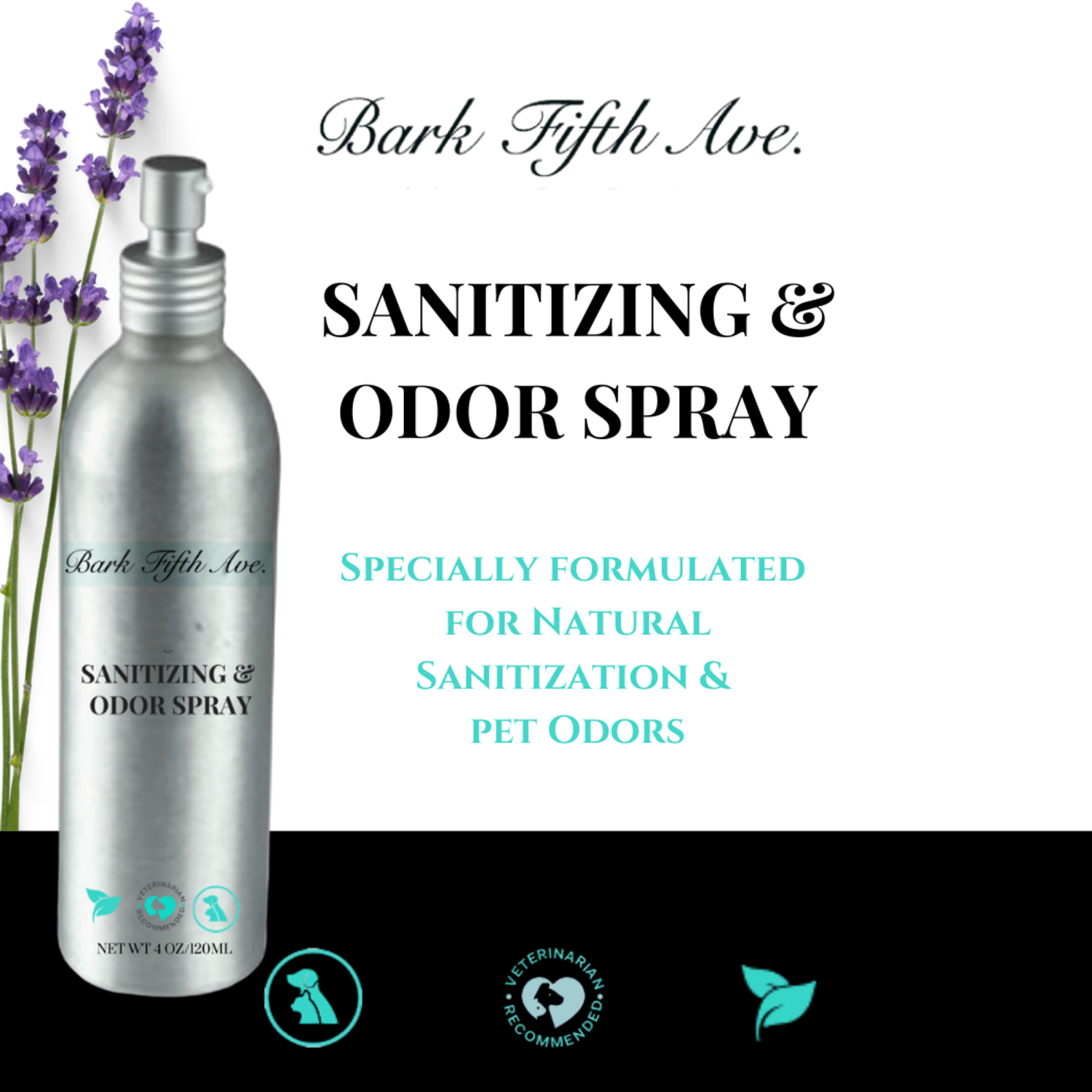 Bark Fifth Avenue Sanitizing & Odor Spray Cleaning Supplies