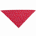 Pet Edge TP Bandana Tossed Bones Red Bandanas