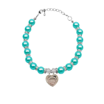 Bark Fifth Avenue Single Row Pearl Sniffany Dog Necklace Dog Collars