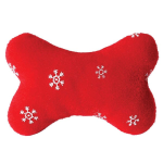 Pet Edge ZA Blizzard Bone 4In S Red Holiday
