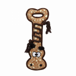 Pet Edge ZA Corkie Friends Tough Tuggers Blk Stuffed Nylon