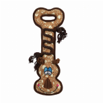 Pet Edge ZA Corkie Friends Tough Tuggers Brn Stuffed Nylon