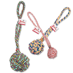 Pet Edge ZA Monkeys Fist Knot Rope 21In Mul Rope