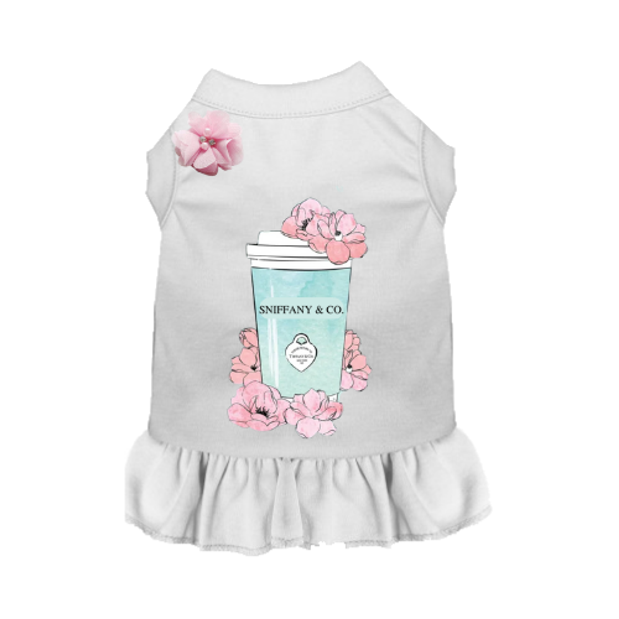 Bark Fifth Avenue Sniffany and Coffee Dog Dress Dog Clothes