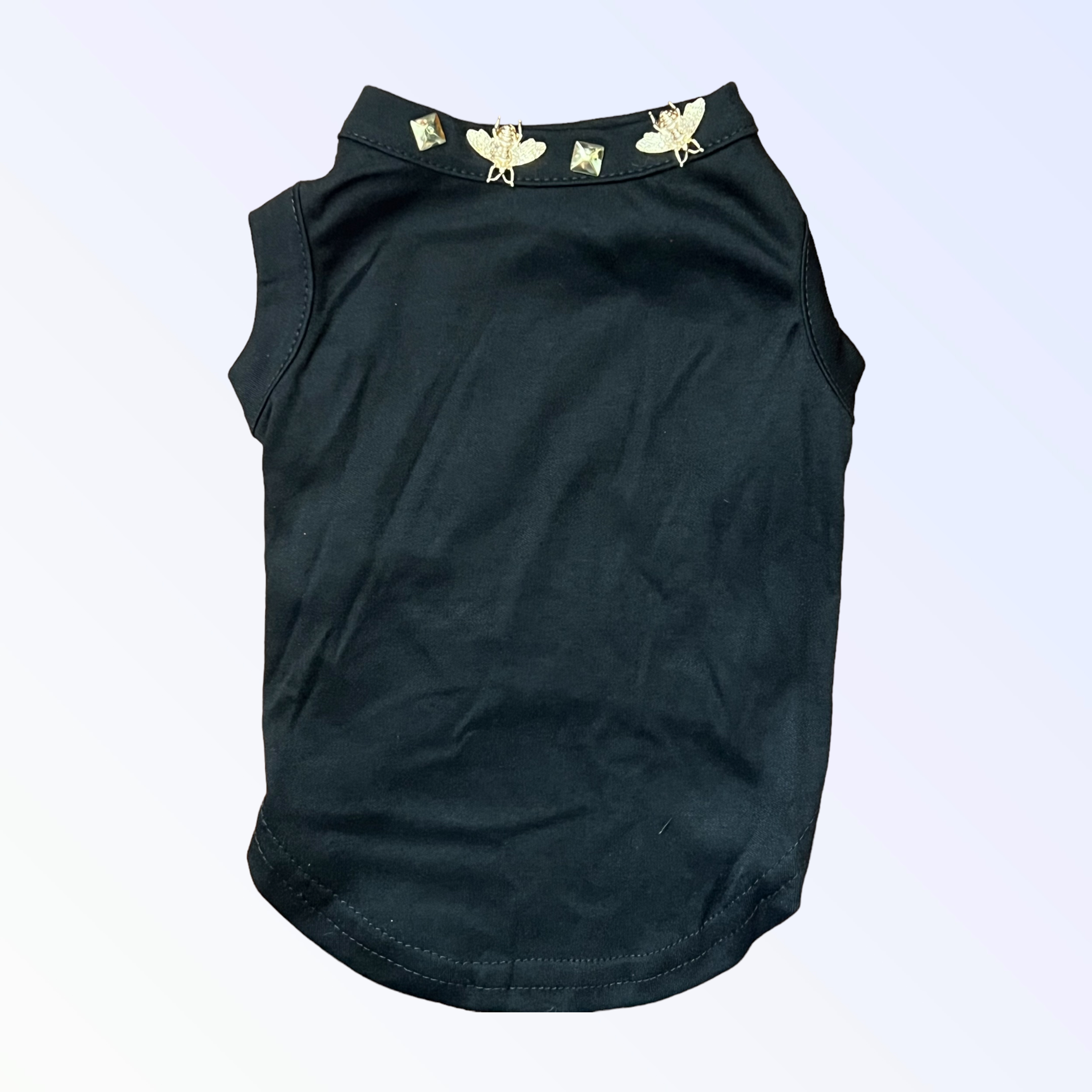 Bark Fifth Avenue Studded Bee Tee Dog Clothes