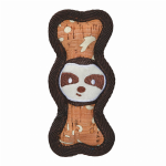 Pet Edge ZA Corkie Mini Bone Sloth Stuffed Plush