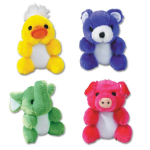 Pet Edge ZA Kutie Pies 4.75In Binky Bear Stuffed Plush