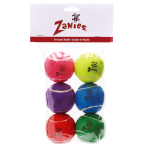 Pet Edge ZA Tennis Balls 2.5In 6Pk Asst Tennis Balls