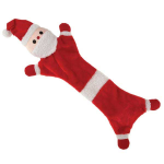 Pet Edge Zanies Festive Unstuffies Santa Holiday