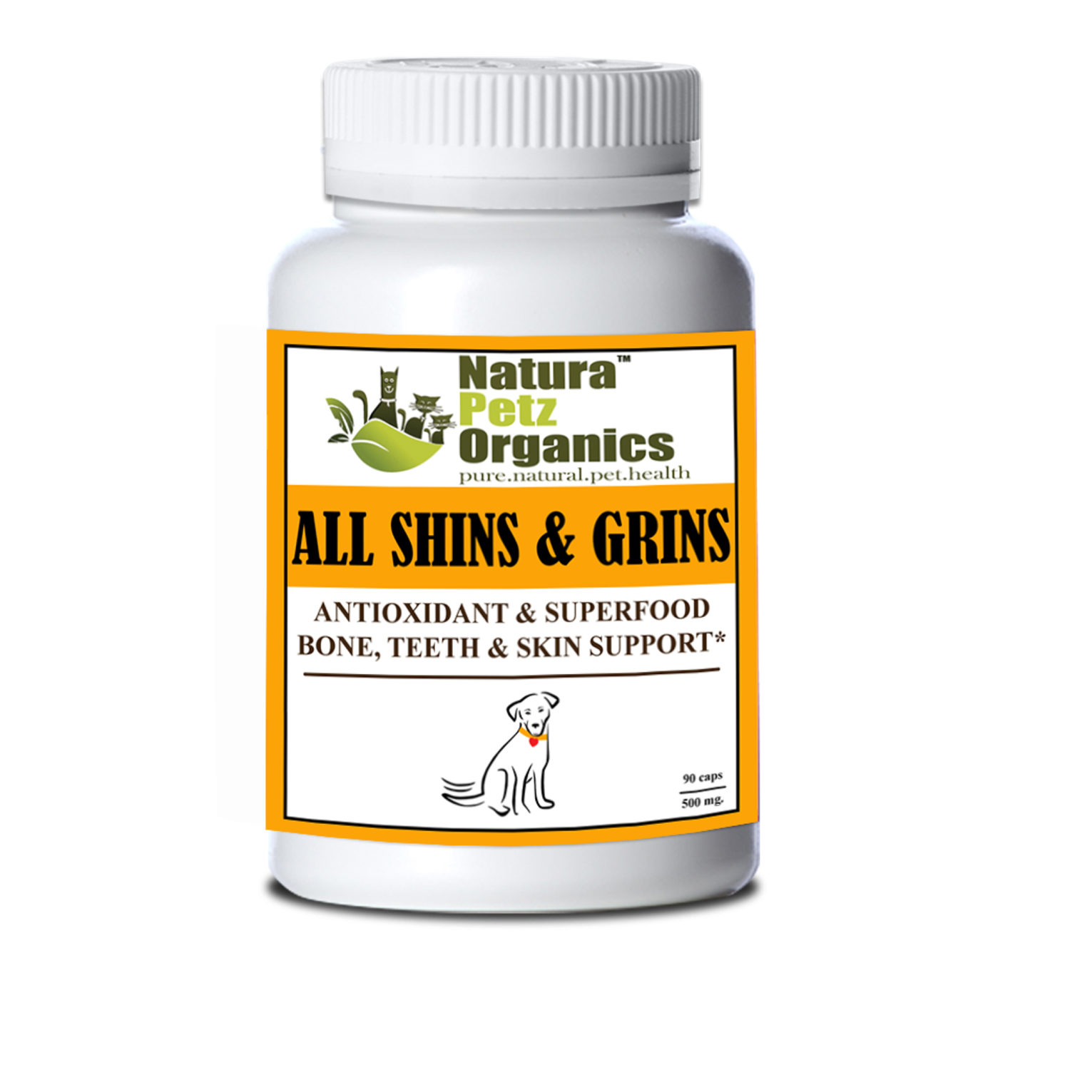 Organic Pet Systems All Shins & Grins Capsules - Antioxidant Super Food Bone