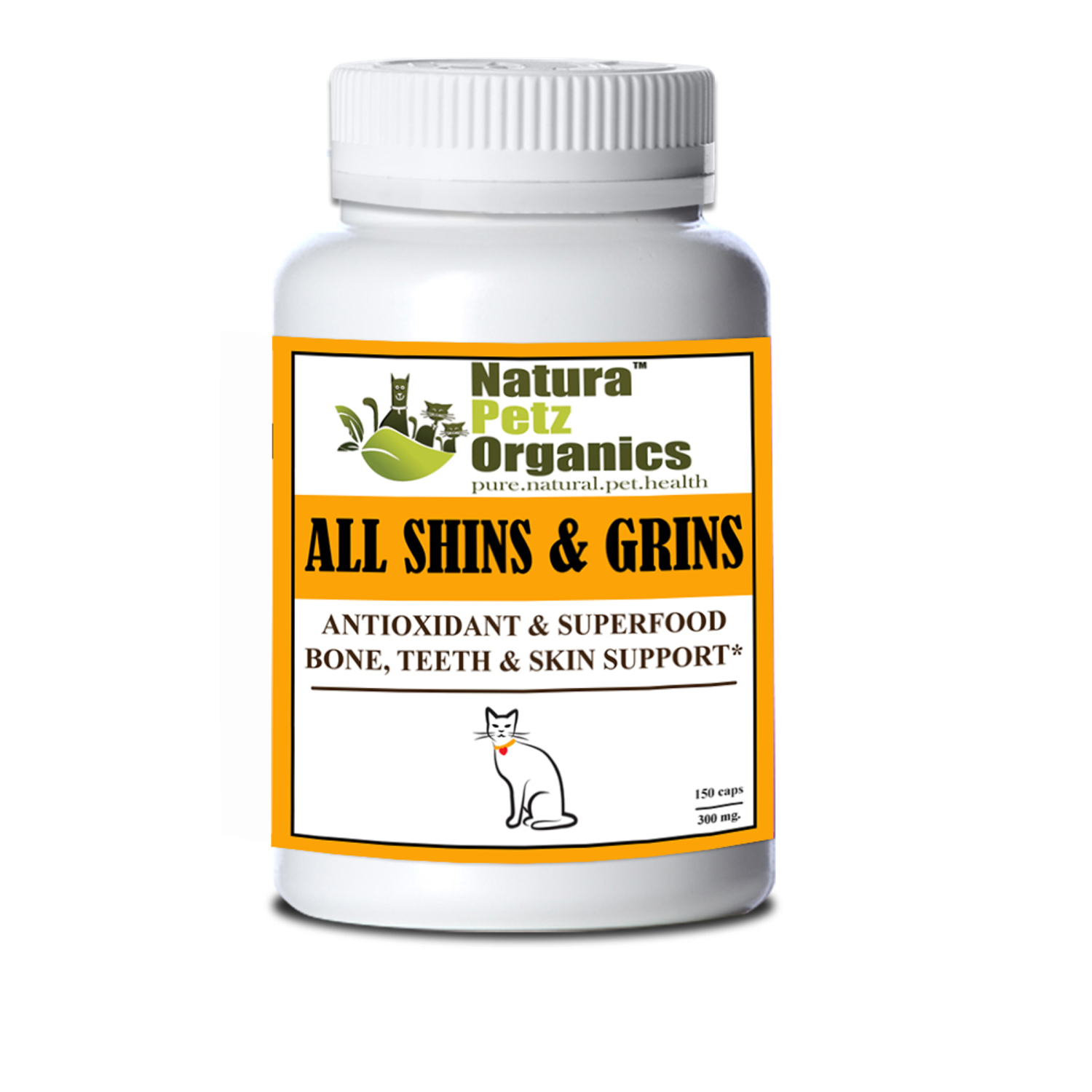 Organic Pet Systems All Shins & Grins Capsules - Antioxidant Super Food Bone