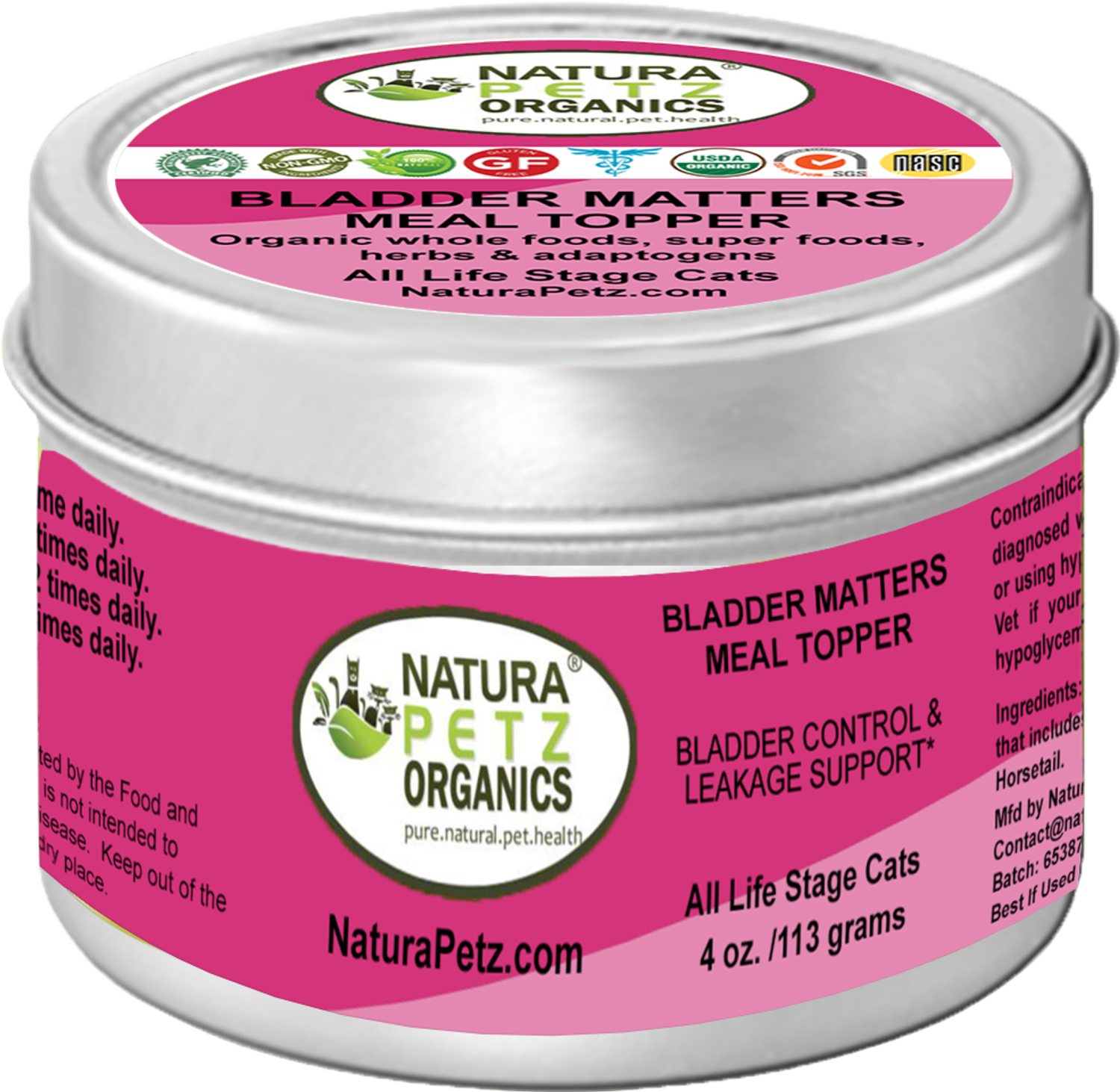 Organic Pet Systems Bladder Matters Max Meal Topper Bladder Control & Leakage Support* Dogs Cats* Dog Food Toppers