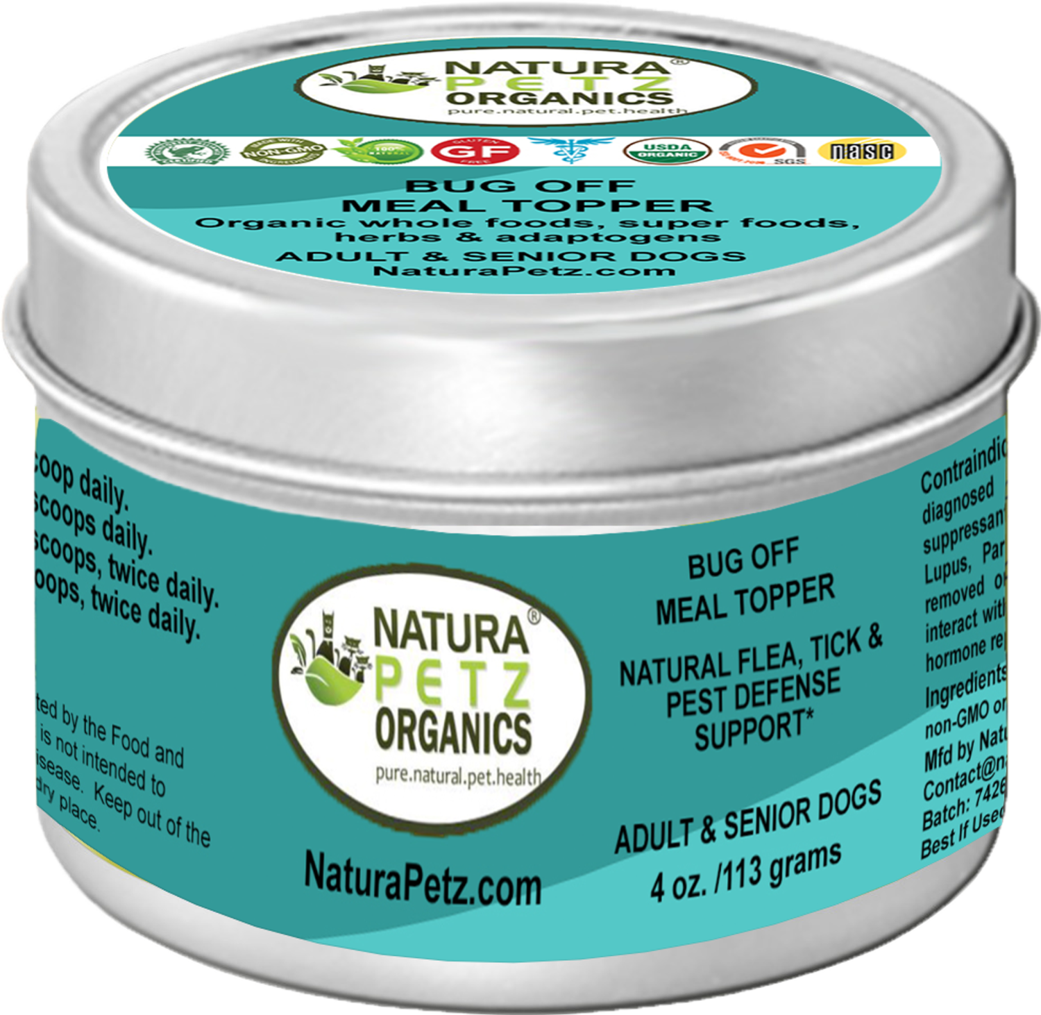 Organic Pet Systems Bug Off Natural Defense Meal Topper* Flea