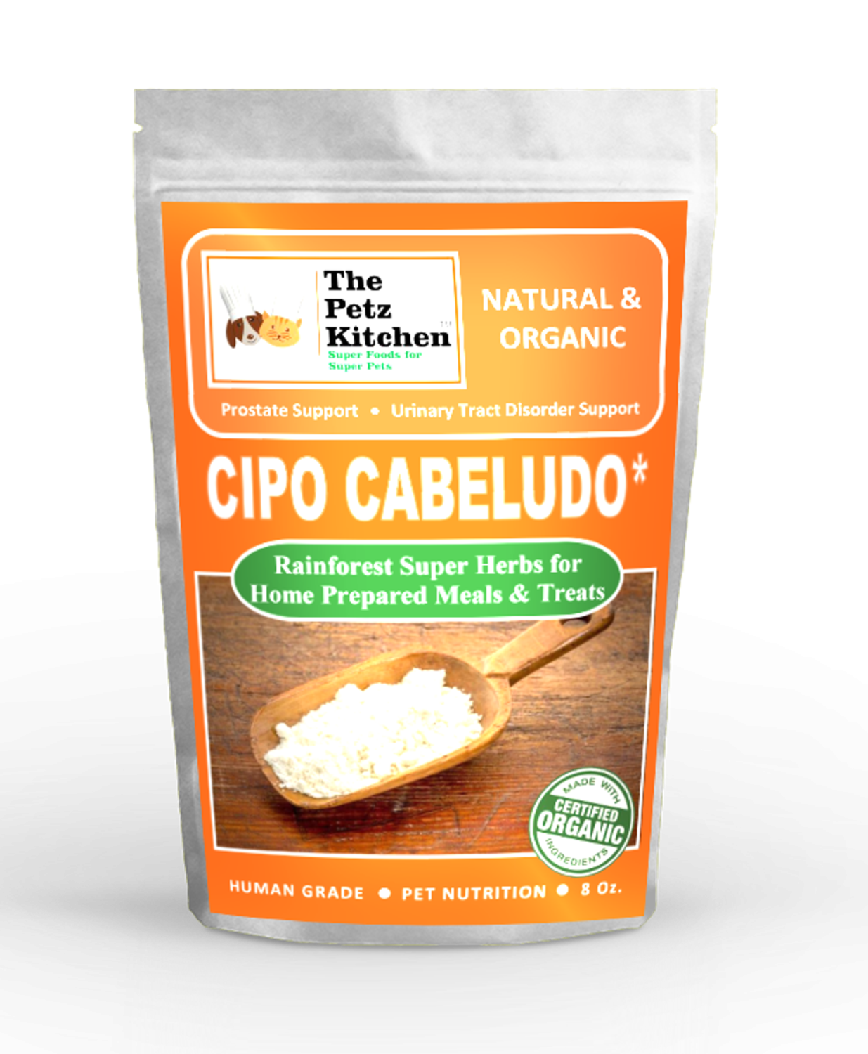 Organic Pet Systems Cipo Cabeludo Powder - Prostate & Urinary Tract Disorder Support* Animal Vitamins & Supplements