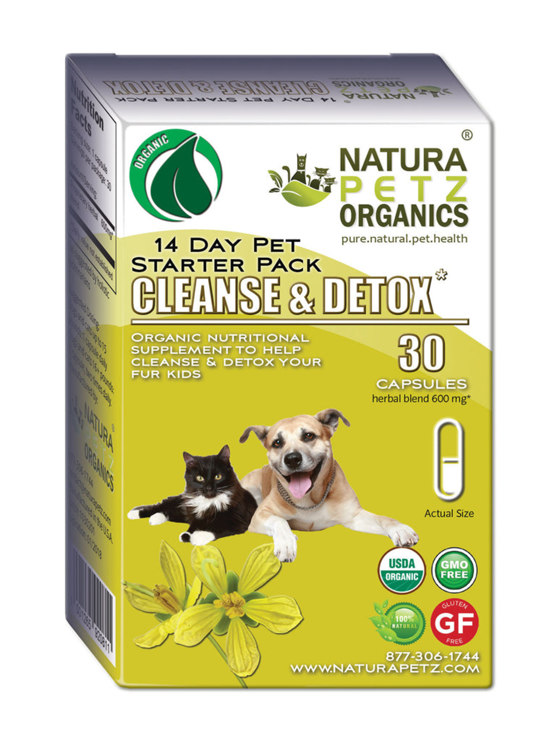 Organic Pet Systems Cleanse & Detox Starter Pack For Dogs & Cats* Animal Vitamins & Supplements