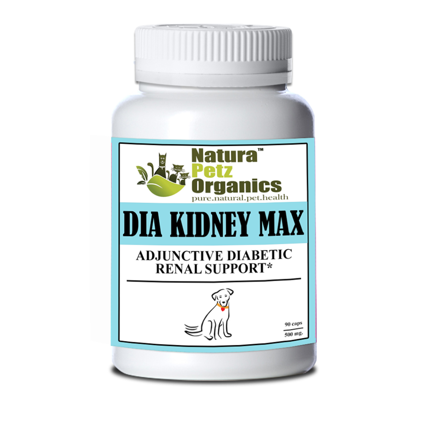 Organic Pet Systems Dia Kidney Max Capsules* Adjunctive Diabetic Renal Support* Dogs And Cats Animal Vitamins & Supplements