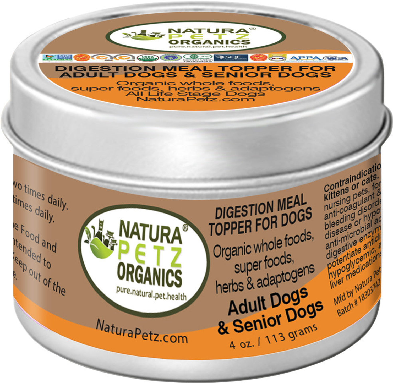 Organic Pet Systems Digestion Support Meal Topper For Adult & Senior Dogs* Dog Food Toppers