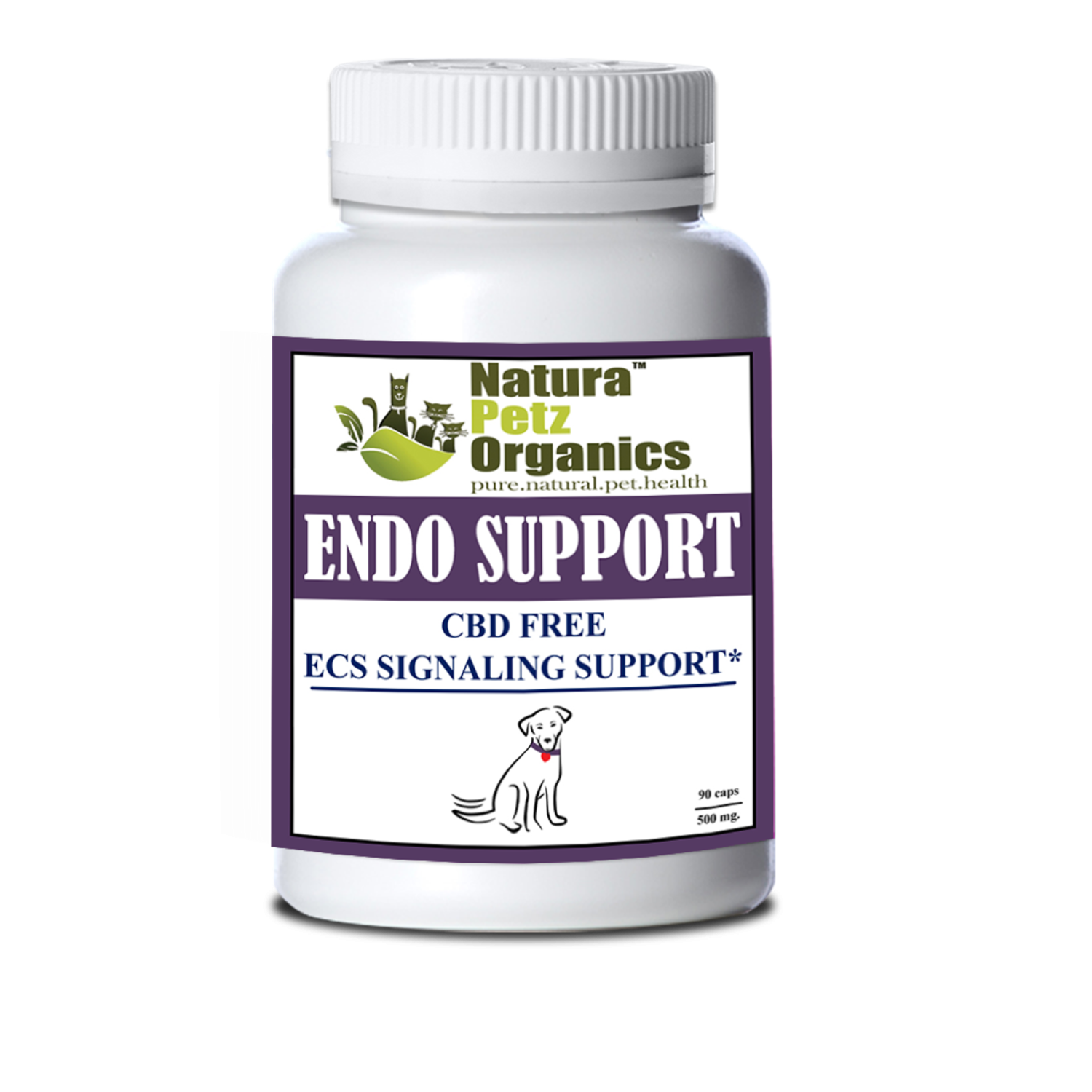 Organic Pet Systems Endo Support Capsules For Dogs And Cats* Endocannabinoid System Support For Dogs & Cats* Animal Vitamins & Supplements